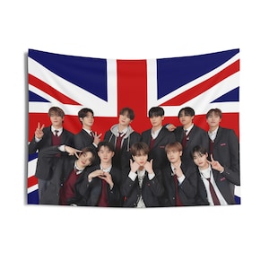 The Boyz Members in Suits Photo UK Flag, The Boyz Members UK Tapestry,  The Boyz Phantasy, The Boyz Nectar, The Boyz Tour 2024
