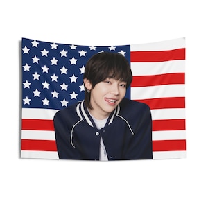 AndTeam Nicholas Adorable Smile Photo Flag Banner, Nicholas American Flag Tapestry, Nicholas Dropkick, Nicholas War Cry, AndTeam 2024