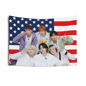 P1Harmony Members Comfy Vibe Photo Flag Banner, P1Harmony American Tapestry, P1Harmony Merch Decor, Killin It P1Harmony, p1harmony tour 2024