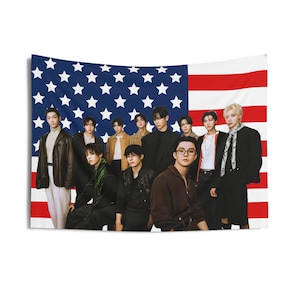 The Boyz Members Group Photo American Flag, The Boyz Concert Banner, The Boyz Kpop Flag,  The Boyz Unexpected, The Boyz 100Red, The B Land
