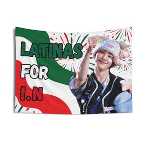 Skz I.N Cute Latina Mexico Flag, Stray Kids Concert Banner, SKZ Kpop Banner, Stray Kids Ate, Skz DominAte, Stray Kids 2025