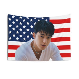 Svt Mingyu Face Card American Flag, Seventeen Kpop Flag, Seventeen follow again, Seventeen Spill the Feels, Seventeen world tour