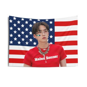 P1Harmony Jiung Red Shirt American Flag, P1Harmony Jiung American Tapestry, P1Harmony Sad Song, p1harmony tour 2024