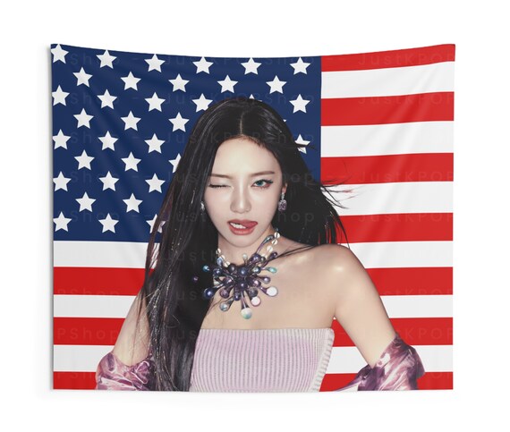 Aespa Ningning American Flag, Ningning American Tapestry