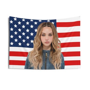 Katseye Daniela Denim American Flag, Katseye Concert Banner, Katseye Kpop Flag, Katseye Touch, Katseye 2025