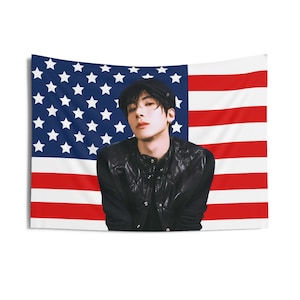 The Boyz Eric Unexpected American Flag, The Boyz Concert Banner, The Boyz Kpop Flag,  The Boyz Unexpected, The Boyz 100Red, The B Land