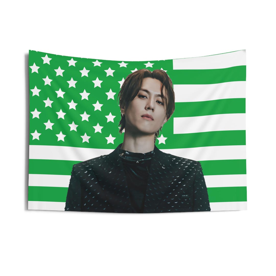 GOT7 Yugyeom Concept Photo Green American Flag, GOT7 Concert Banner ...