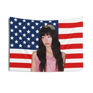 Katseye Yoonchae Visuals American Flag, Katseye Concert Flag, Katseye Kpop Banner, Katseye Beautiful Chaos, Katseye 2025