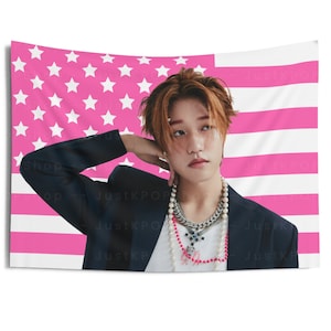 P1Harmony Jongseob Photoshoot American Flag, Jongseob Pink American Tapestry, P1Harmony Utop1a, P1Harmony P1ustage, p1harmony tour 2024