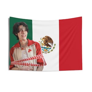 Enha Jake Heartthrob Mexican Flag, Enha Concert Banner, Enha Kpop Flag, Enha No Doubt, Enha World Tour