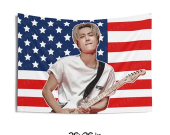 Enha Jay Rockstar American Flag, Enha Concert Banner, Enha Kpop Flag, Enha Desire Unleash, Enha World Tour