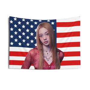 Katseye Megan Visuals American Flag, Katseye Concert Banner, Katseye Kpop Flag, Katseye Touch, Katseye 2025