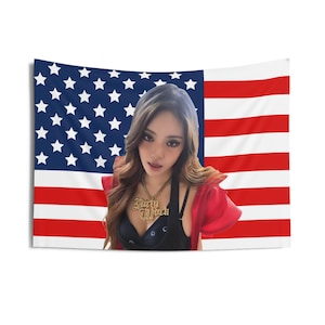 Aespa Ningning Visuals American Flag, Aespa Concert Banner, Aespa Kpop Flag, Aespa Dirty Work, Aespa Synk Parallel Line, Aespa Tour 2025