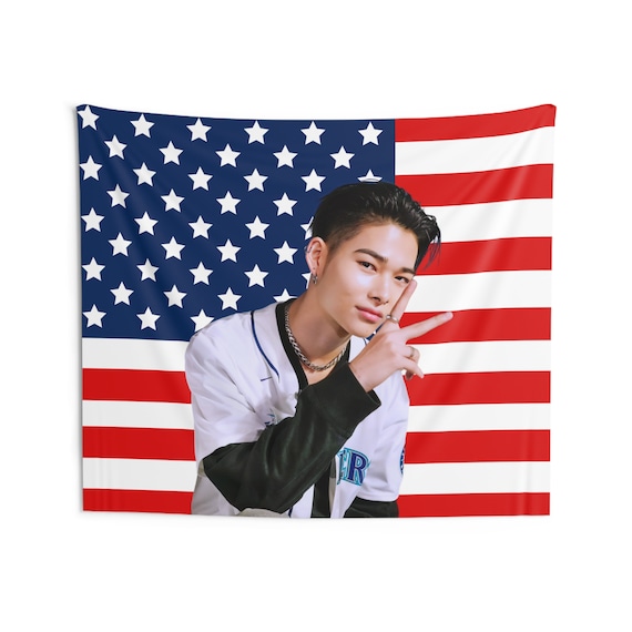 Enha Niki Baseball American Flag, Enha Concert Banner, Enha