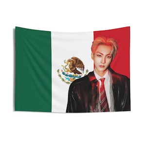 Jungwon Vampire Vibe Mexican Flag, Enha Concert Banner, Enha Kpop Flag, Enha No Doubt, Enha World Tour