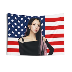 Twice Chaeyoung Visuals American Flag, Twice Concert Banner, Twice Kpop Flag, Twice Strategy, Twice Guess My Strategy