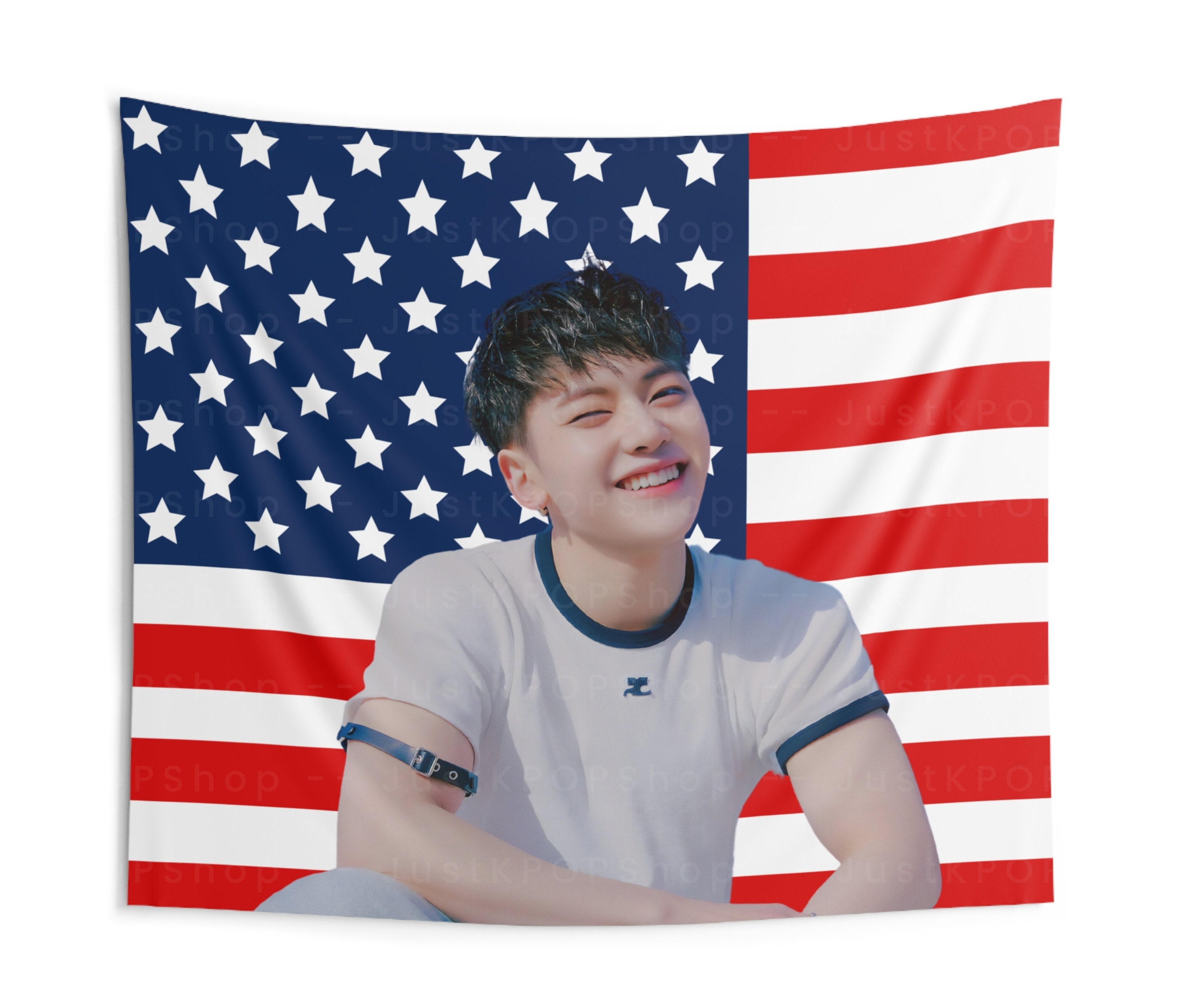 ZB1 Matthew Beautiful Smile American Flag, Zerobaseone
