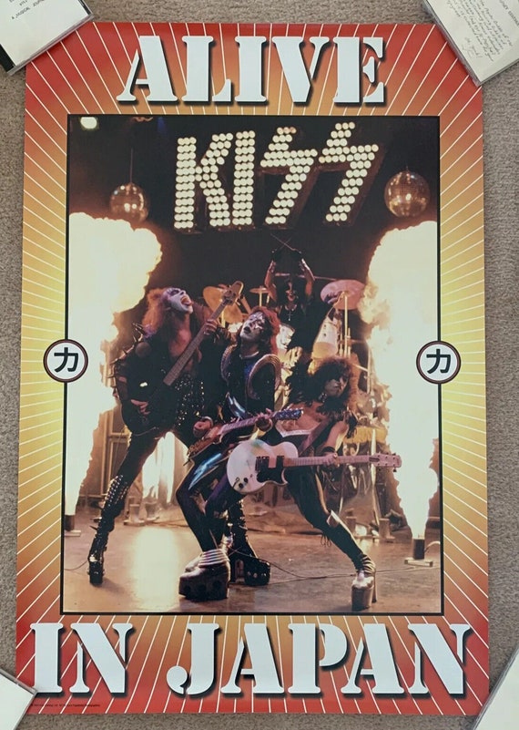 Kiss Band 2003 Alive in Japan Poster VERY RARE Gene Simmons, Paul