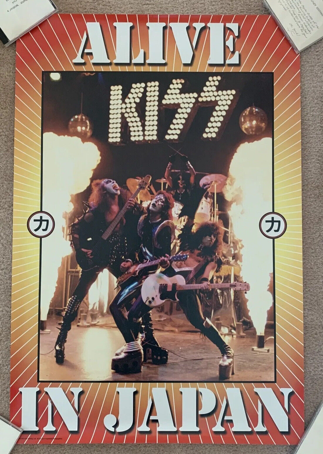 Kiss Band 2003 Alive in Japan Poster VERY RARE Gene Simmons