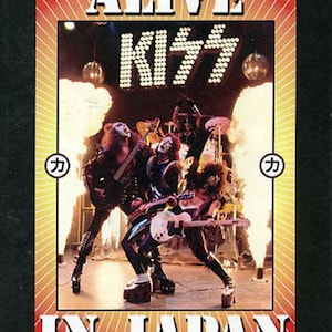 Kiss Band 2003 Alive In Japan Poster VERY RARE Gene Simmons, Paul Stanley, Peter Criss, Ace Frehley