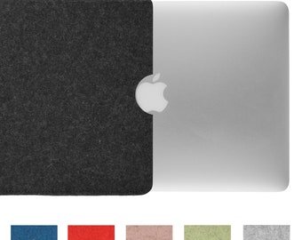 Laptop sleeve for Apple MacBook Air / Pro - handmade wool felt sleeve - high-quality notebook felt sleeve made from 100% new wool