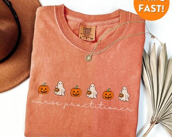 Comfort Colors® Nurse Practitioner TShirt, Nurse Practitioner Halloween Shirt, Fall Nurse Practitioner shirt, Nurse Practitioner nurse gift