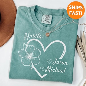 Comfort Colors® Abuela T-Shirt, Abuela Shirt, Abuela T Shirt, abuela gifts, abuela sweatshirt, abuela pregnancy announcement, new grandma