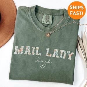 Comfort Colors® Mail Lady Shirt, Mail Lady Shirt, Mail Lady Gift, Mail Lady Tshirt, Postal Worker Shirt, Mail Carrier Sweatshirt, mail lady