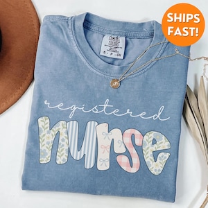 Comfort Colors® Nurse Shirt, Registered Nurse Shirt, Registered Nurse TShirt, Registered Nurse Sweatshirt, RN Gift, Nurse Appreciation, tee