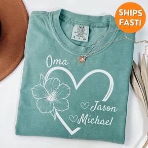 Comfort Colors® Oma Shirt, Oma Tshirt, Oma Gift, Custom Oma, Oma to be shirt, Oma sweatshirt, Oma christmas shirt, mothers day gift, grandma