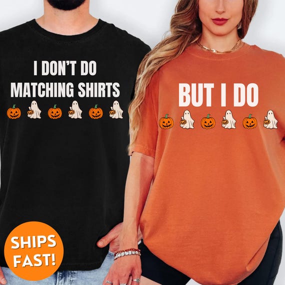 Comfort Colors® Couples Shirt, Halloween shirt Couples, Couples Halloween Shirt, Couples matching halloween shirt, fall couples shirt, tee