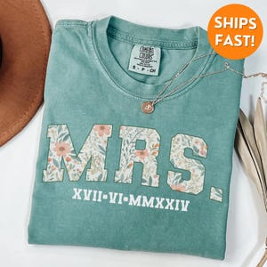 Comfort Colors® Wife Shirt, New Wife Shirt, New Wife Gift, Custom Wife Shirt, Custom Mrs. Shirt, Mrs T Shirt, Mrs Shirt, Wife Sweatshirt