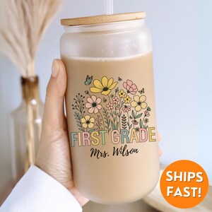 Custom 1st Grade Teacher Tumbler, Teacher Cup, First Grade Teacher Tumbler, Teacher Affirmation Tumbler, personalized tumbler teacher, gift