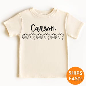 Halloween Name Shirt Kids, Name Halloween Shirt, Kids Name Halloween Shirt, Halloween Name Shirt for Boys, custom name halloween t shirt