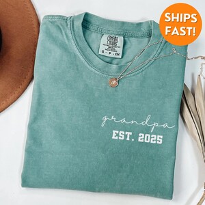 Comfort Colors® Grandpa Shirt, Grandpa T Shirt, Grandpa Est Shirt, custom grandpa shirt, grandpa sweatshirt, Fathers Day Gift for Him, tee