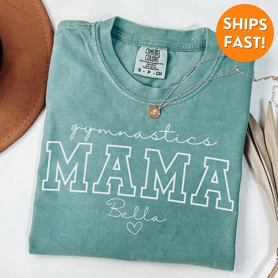 Comfort Colors® Gymnastics Shirt Mom, Gymnastics Mom T Shirt, Custom Gymnastics Mom Shirt, Gymnastics Mom Sweatshirt, crewneck, mama, gift