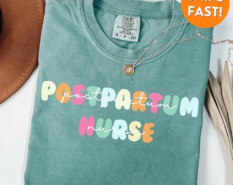 Camisa posparto Comfort Colors®, camisa de enfermera posparto, camiseta posparto, sudadera de enfermera posparto, camisa de enfermera madre-bebé, suéter