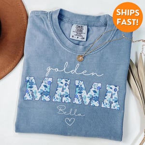 Comfort Colors® Golden Mama TShirt, Golden Mama Shirt, Golden Mama Sweatshirt, Golden Retriever Mom Shirt, Golden Retriever Mom Sweatshirt
