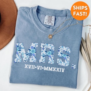 Comfort Colors® Wife Shirt, New Wife Shirt, New Wife Gift, Custom Wife Shirt, Custom Mrs. Shirt, Mrs T Shirt, Mrs Shirt, Wife Sweatshirt