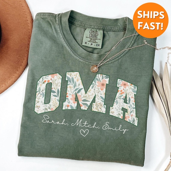 Comfort Colors® Oma Shirt, Oma Tshirt, Oma Gift, Custom Oma, Oma to be shirt, Oma sweatshirt, Oma christmas shirt, mothers day gift, grandma