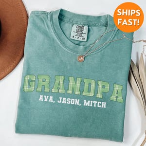 Comfort Colors® Grandpa Shirt, Grandpa T Shirt, Grandpa Est Shirt, custom grandpa shirt, grandpa sweatshirt, Fathers Day Gift for Him, tee