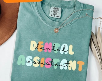 Camisa Comfort Colors® RDA, camisa de assistente dentário, camiseta de assistente dentário, futura assistente dentária, moletom dentário, presente de consultório odontológico