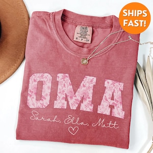Comfort Colors® Oma Shirt, Oma Tshirt, Oma Gift, Custom Oma, Oma to be shirt, Oma sweatshirt, Oma christmas shirt, mothers day gift, grandma