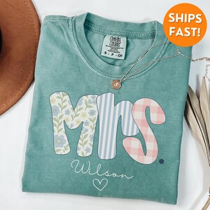 Comfort Colors® Wife Shirt, New Wife Shirt, New Wife Gift, Custom Wife Shirt, Custom Mrs. Shirt, Mrs T Shirt, Mrs Shirt, Wife Sweatshirt