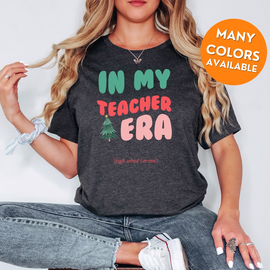 Christmas High School Teacher Shirt 4k Teacher Christmas Etsy