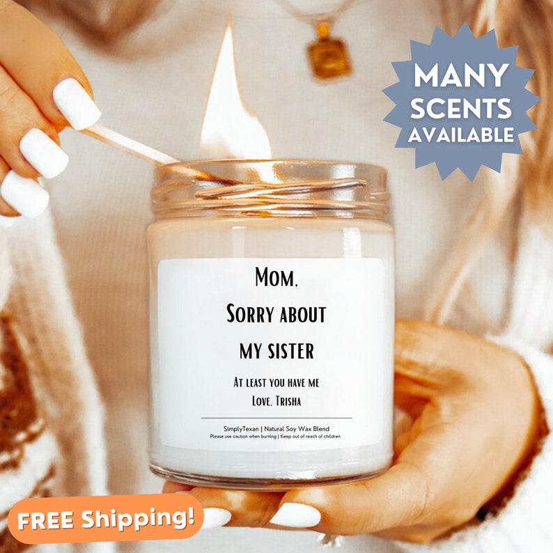 Funny Mom Candle Last Nerve Candle Personalized Candle Gift Etsy