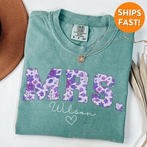 Comfort Colors® Wife Shirt, New Wife Shirt, New Wife Gift, Custom Wife Shirt, Custom Mrs. Shirt, Mrs T Shirt, Mrs Shirt, Wife Sweatshirt