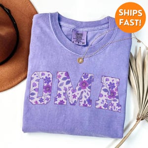 Comfort Colors® Oma Shirt, Oma Tshirt, Oma Gift, Custom Oma, Oma to be shirt, Oma sweatshirt, Oma christmas shirt, mothers day gift, grandma