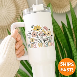 Custom Teacher Tumbler, Teacher Tumbler 40oz, Teacher Tumbler, Teacher Affirmation Tumbler, personalized teacher gift, teacher appreciation