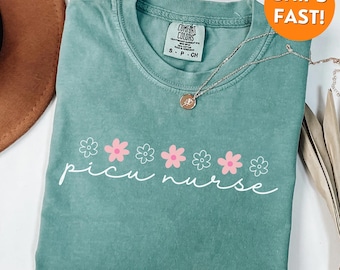 Comfort Colors® PICU Nurse TShirts, Picu Nurse Shirt, Picu Nurse Geschenk, Picu Nurse Sweatshirt, Picu Crewneck, Kinderintensivstation